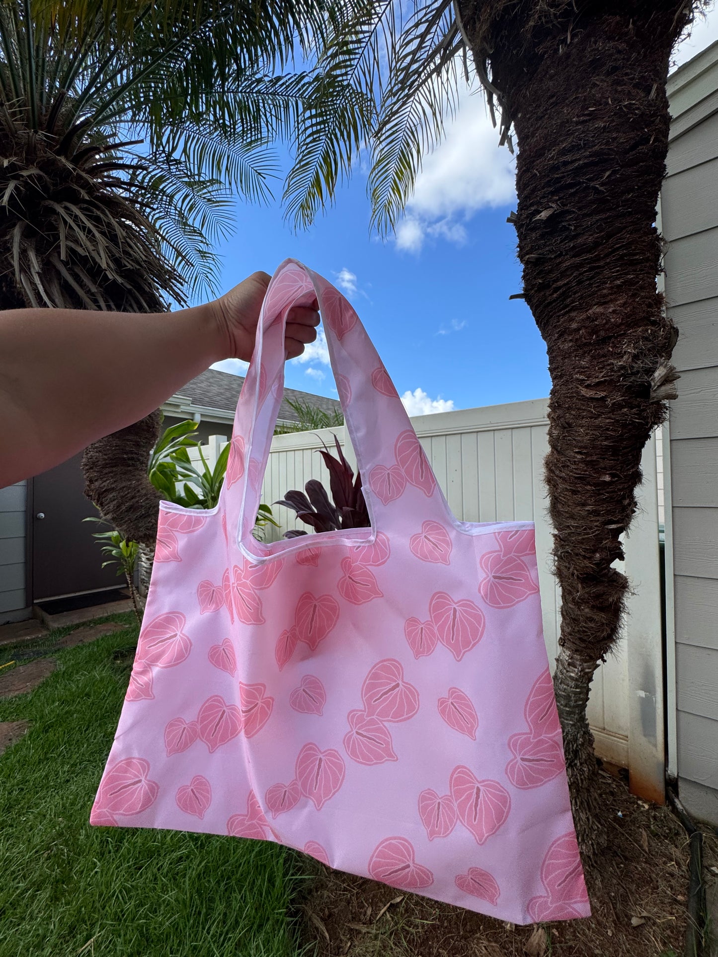 Pretty Anthuriums Reusable Totes
