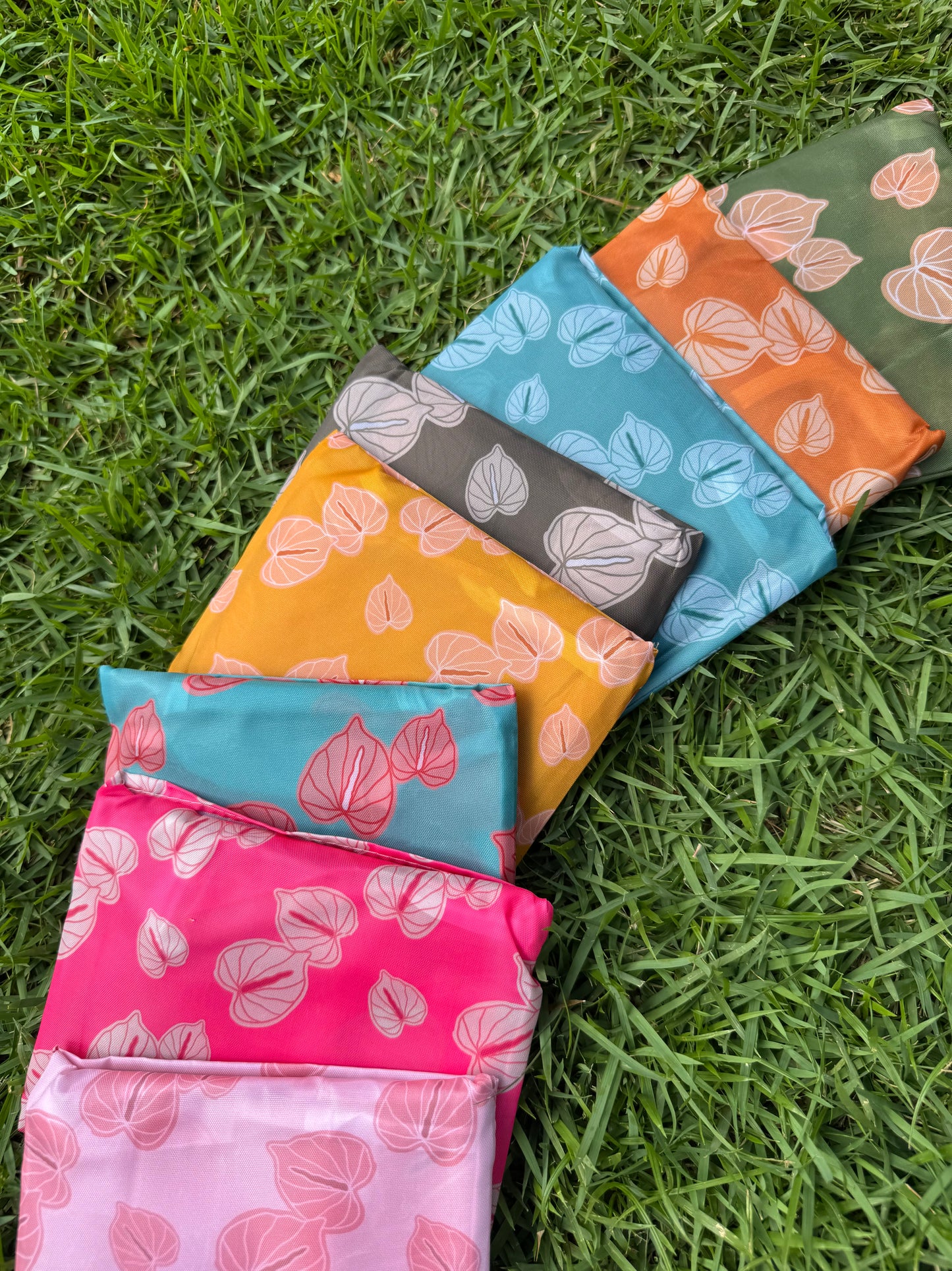 Pretty Anthuriums Reusable Totes