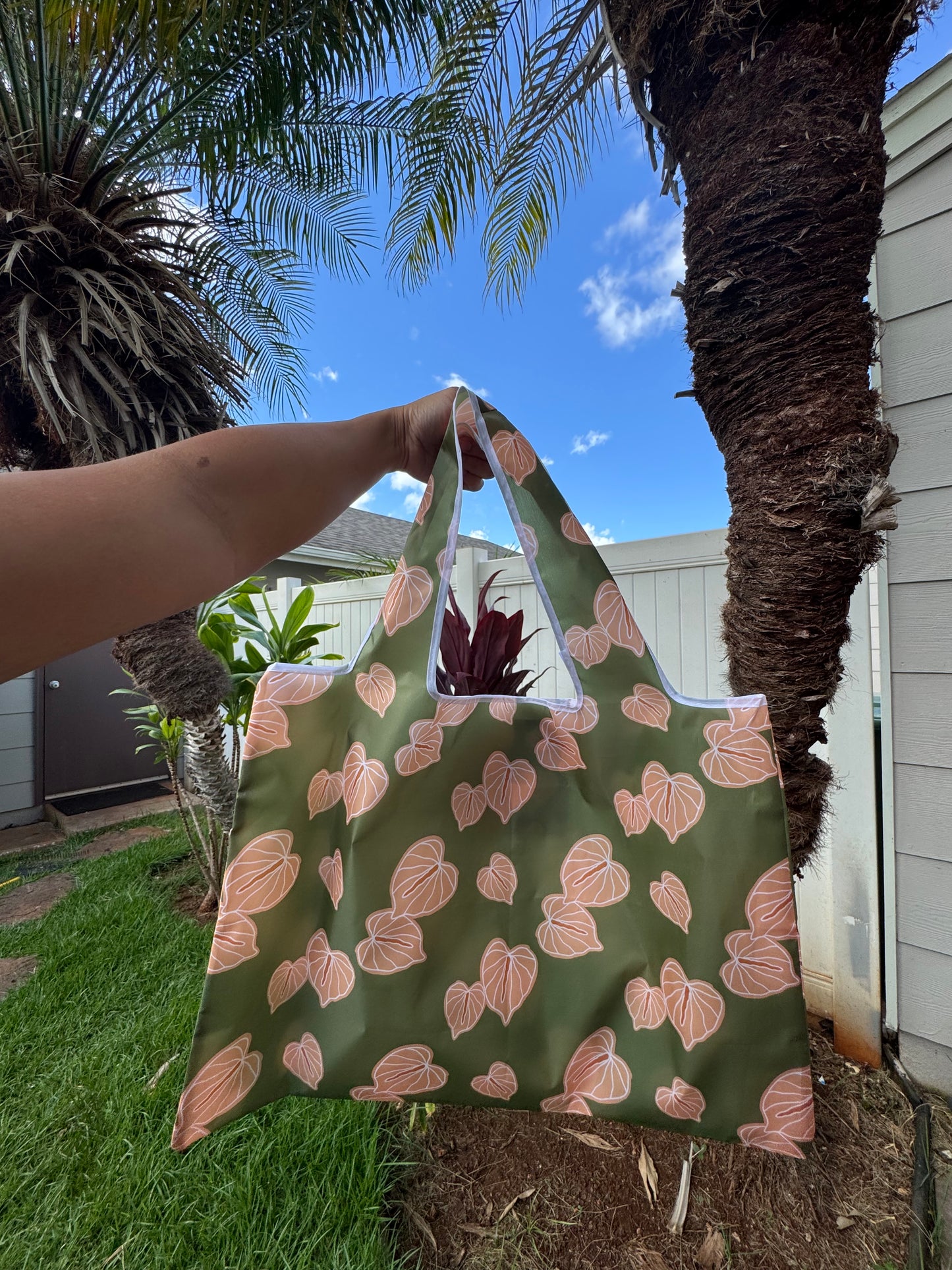 Pretty Anthuriums Reusable Totes