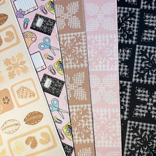 Full Size Desk Mat. Newly Added Design: Puas & Shells