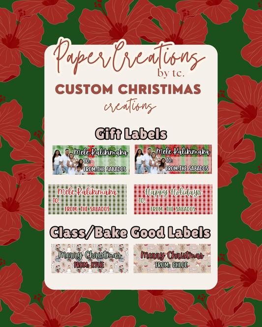 Custom Christmas Labels
