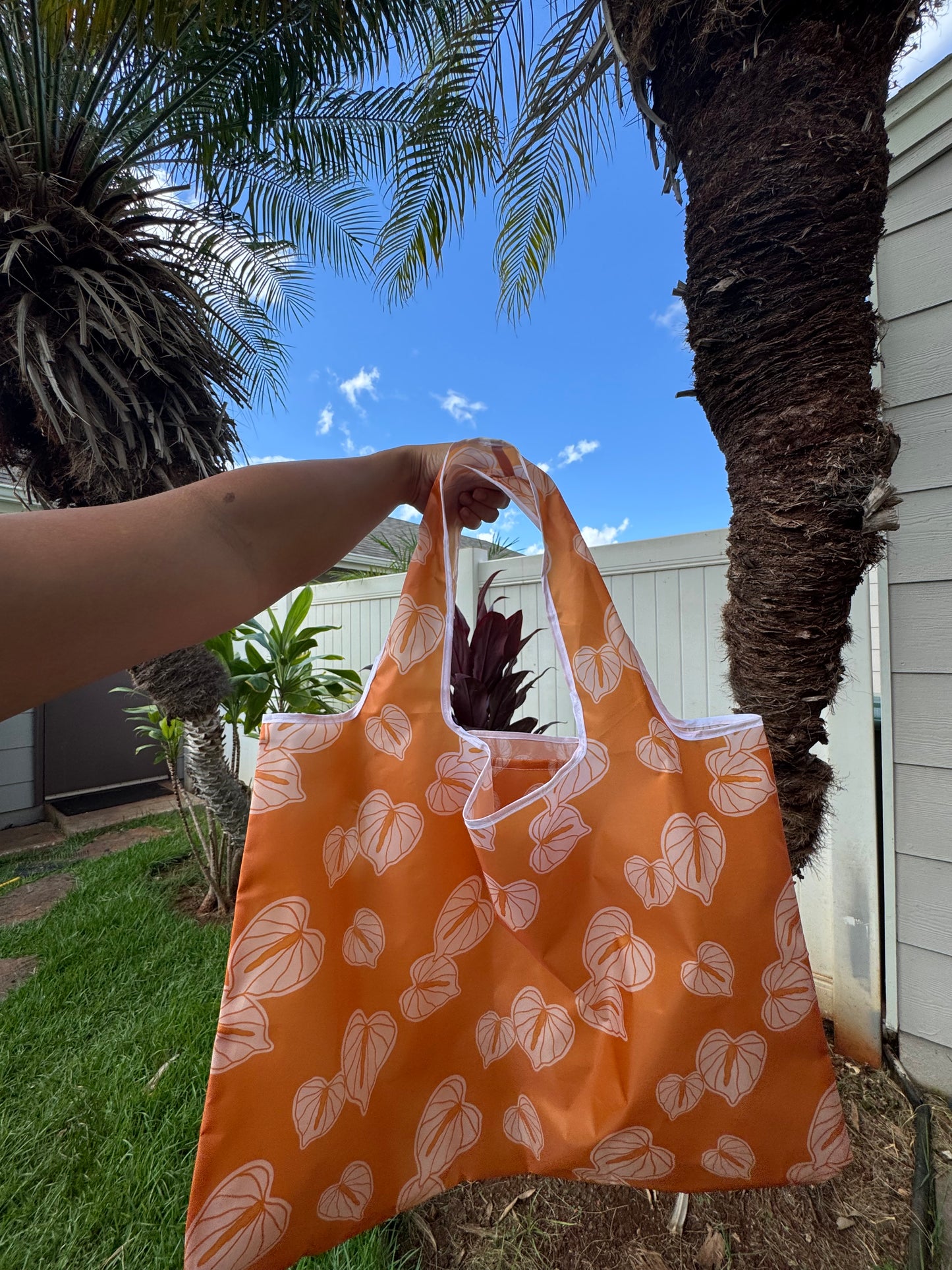 Pretty Anthuriums Reusable Totes