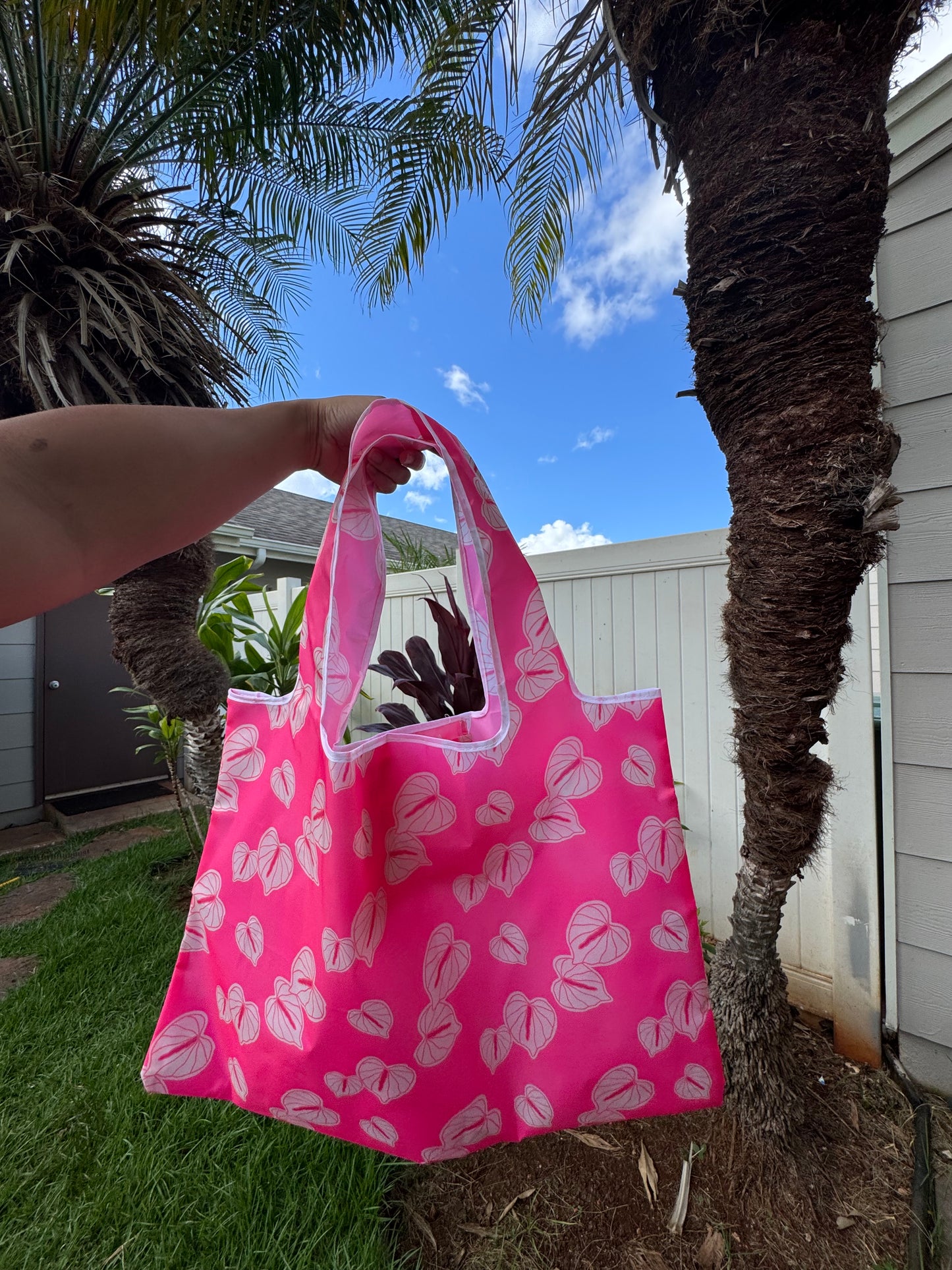 Pretty Anthuriums Reusable Totes