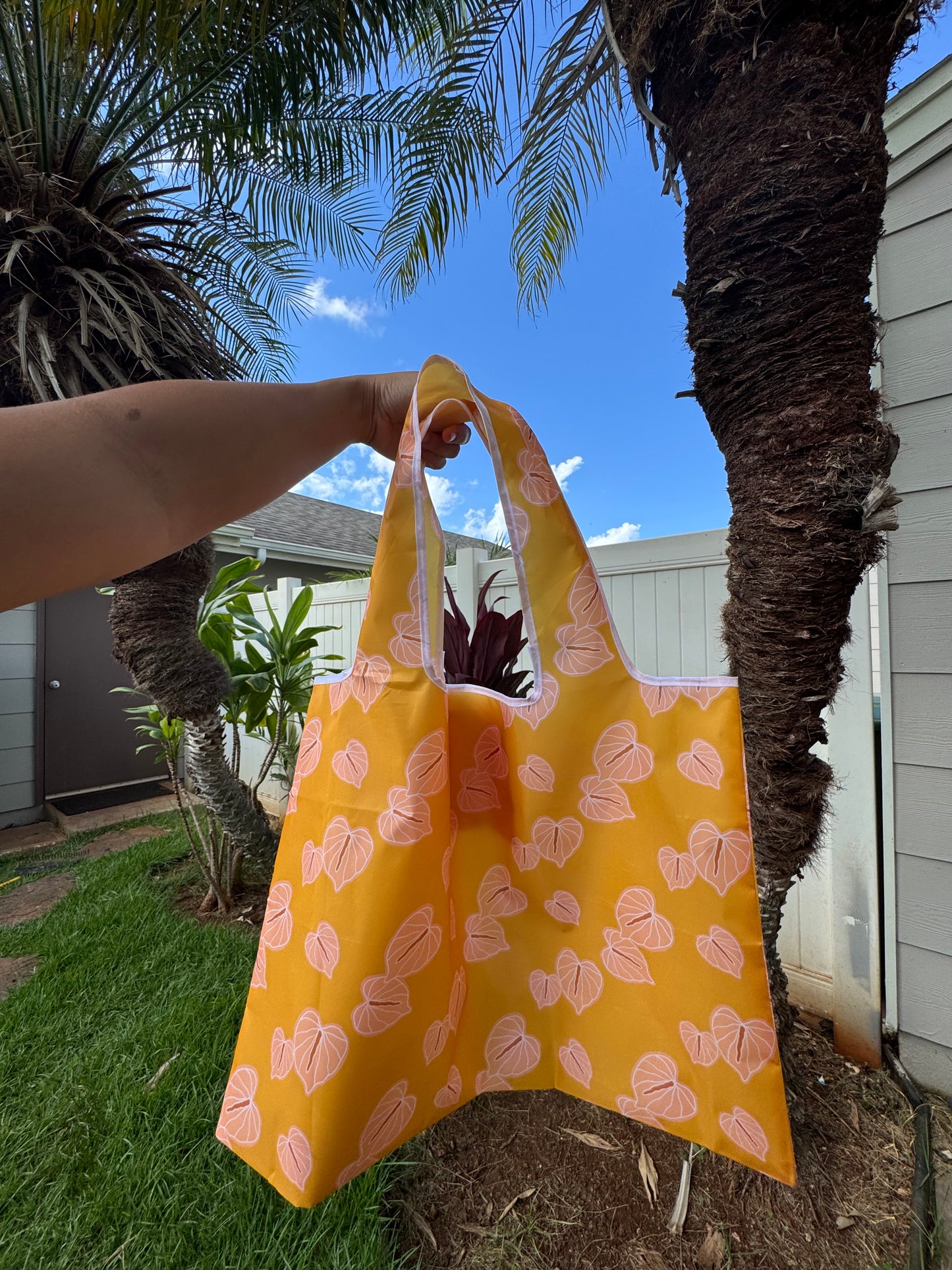 Pretty Anthuriums Reusable Totes