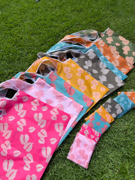 Pretty Anthuriums Reusable Totes