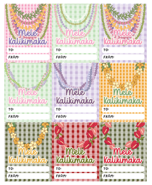 Christmas Label Creations: Lei Palaka