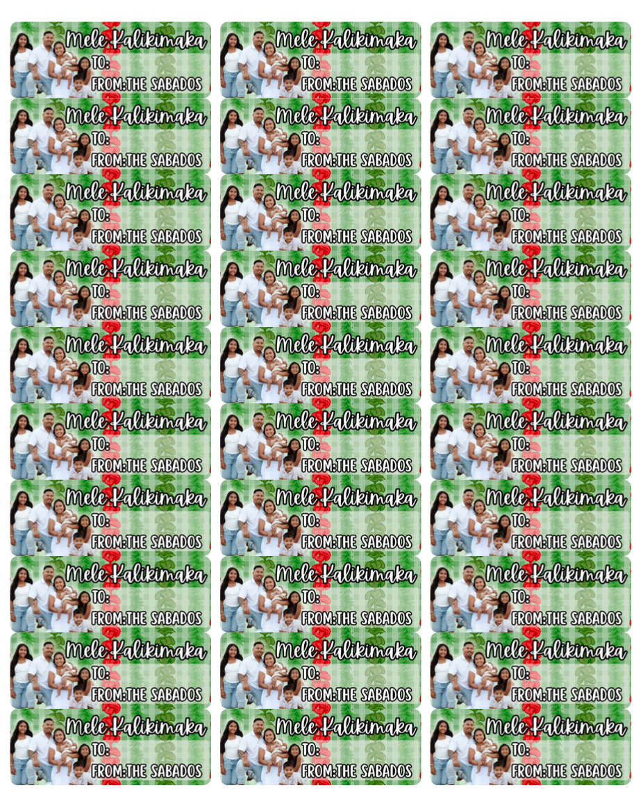 Custom Christmas Labels