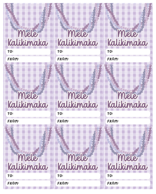 Christmas Label Creations: Lei Palaka